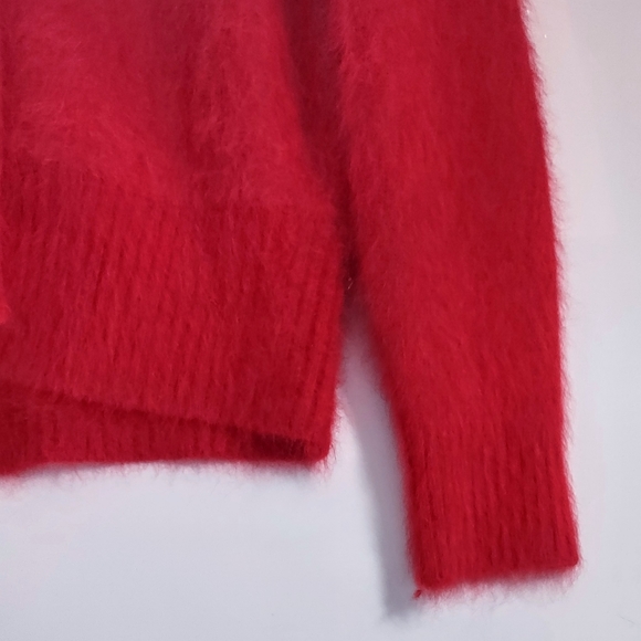 Vintage Venesha Red Cardigan Sweater Medium - Picture 8 of 10